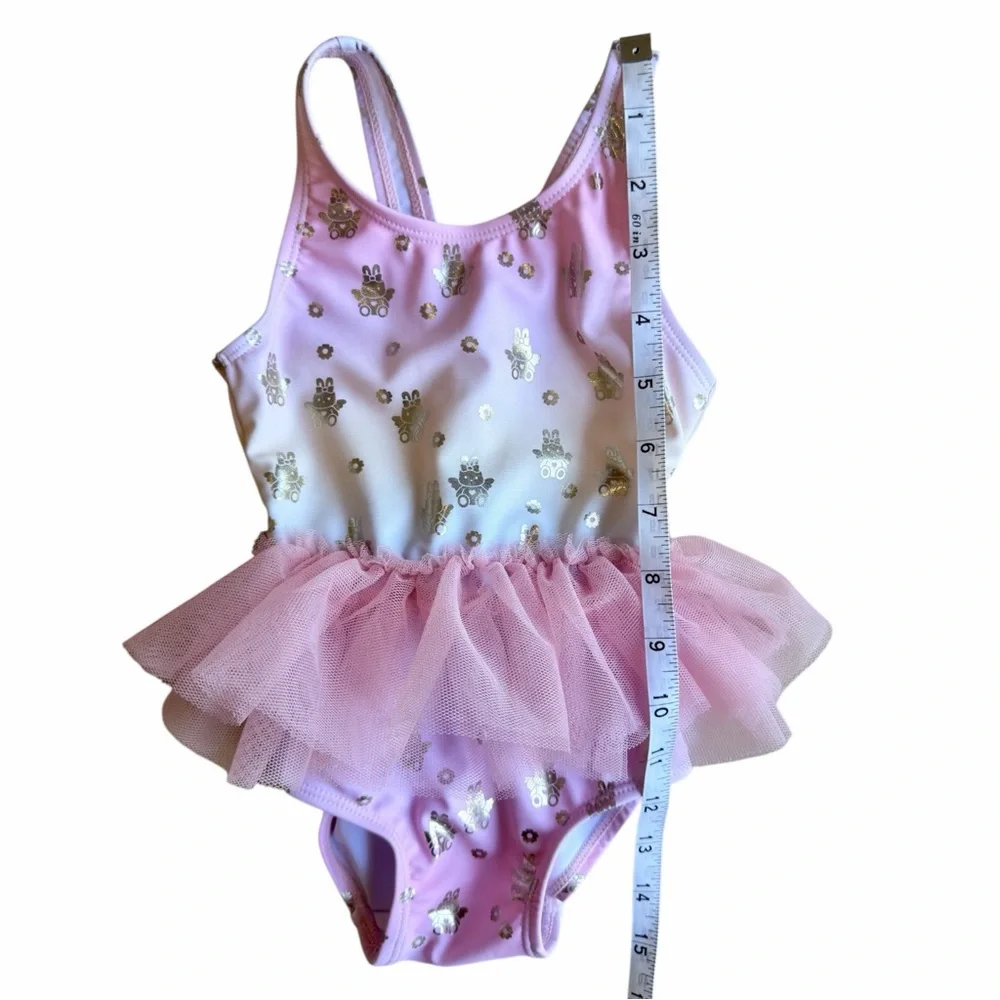 Huxbaby Tulle Fairy Bunny Ballet Swimsuit - Rainbow Size 6-12M‎